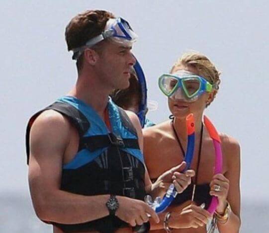 Frankie Parker parents Scott Parker and Carly Parker on their vacation in Barbados.